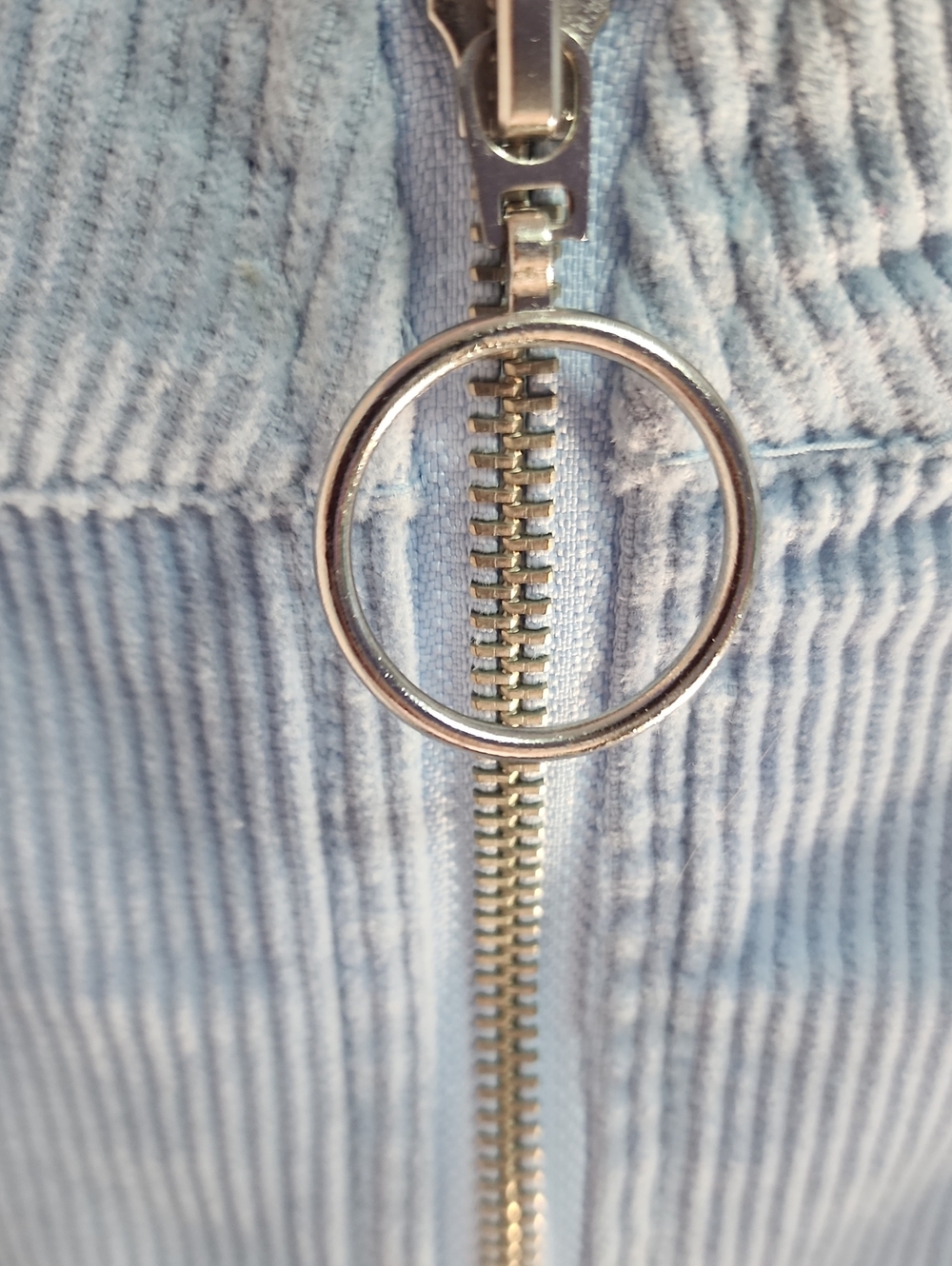 Light Blue Corduroy Mini Forever 21 Y2K Skirt - Picture 4 of 4